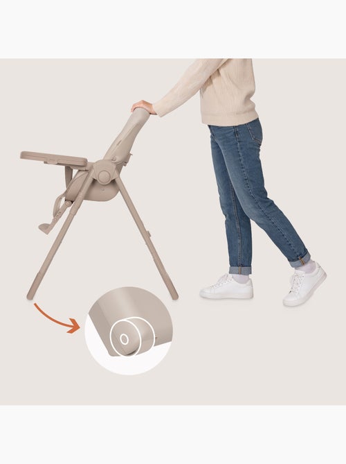Cadeira alta ajustável LIONELO Linn - Altura regulável - Rodízios - Dobragem compacta - Até 15 kg - Kiabi Cadeira alta ajustável LIONELO Linn - Altura regulável - Rodízios - Dobragem compacta - Até 15 kg - Kiabi