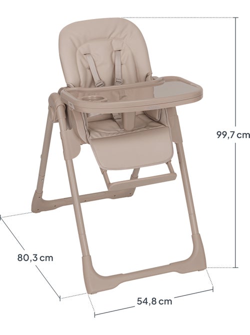 Cadeira alta ajustável LIONELO Linn - Altura regulável - Rodízios - Dobragem compacta - Até 15 kg - Kiabi Cadeira alta ajustável LIONELO Linn - Altura regulável - Rodízios - Dobragem compacta - Até 15 kg - Kiabi