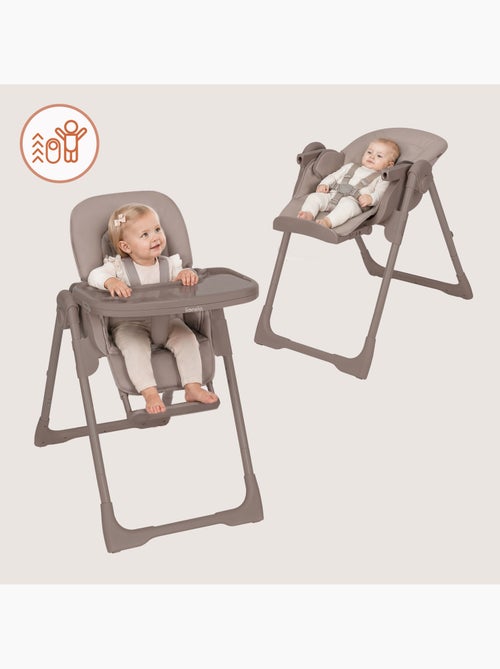 Cadeira alta ajustável LIONELO Linn - Altura regulável - Rodízios - Dobragem compacta - Até 15 kg - Kiabi Cadeira alta ajustável LIONELO Linn - Altura regulável - Rodízios - Dobragem compacta - Até 15 kg - Kiabi