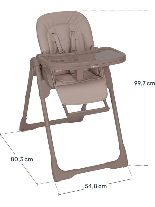 Cadeira alta ajustável LIONELO Linn - Altura regulável - Rodízios - Dobragem compacta - Até 15 kg - Kiabi Cadeira alta ajustável LIONELO Linn - Altura regulável - Rodízios - Dobragem compacta - Até 15 kg - Kiabi