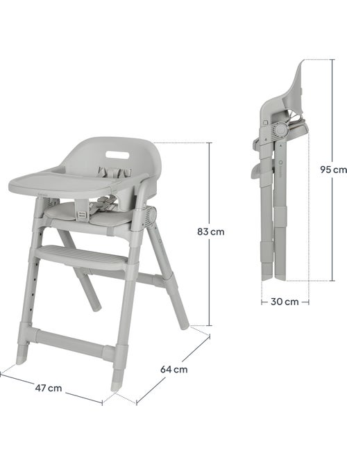 Cadeira alta ajustável LIONELO Matt - Altura regulável - Dobragem compacta - Até 110 kg - Kiabi Cadeira alta ajustável LIONELO Matt - Altura regulável - Dobragem compacta - Até 110 kg - Kiabi
