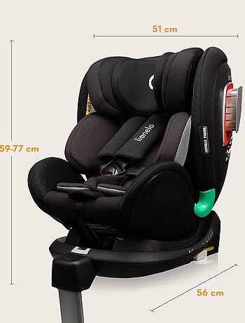 Cadeira auto 0+/1 LIONELO Antoon Plus i-Size – Base giratória 360° – ISOFIX – 40-105 cm