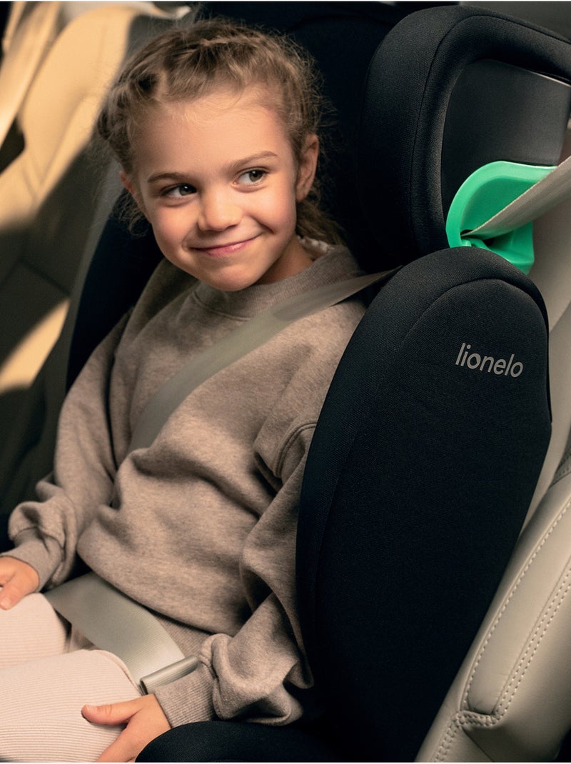 Cadeira auto 100-150cm LIONELO Hugo i-Size - ISOFIX - Grupo 2/3 - Apoio de cabeça com espuma Preto - Kiabi