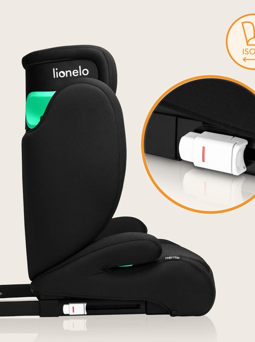 Cadeira auto 100-150cm LIONELO Hugo i-Size - ISOFIX - Grupo 2/3 - Apoio de cabeça com espuma - Kiabi Cadeira auto 100-150cm LIONELO Hugo i-Size - ISOFIX - Grupo 2/3 - Apoio de cabeça com espuma - Kiabi
