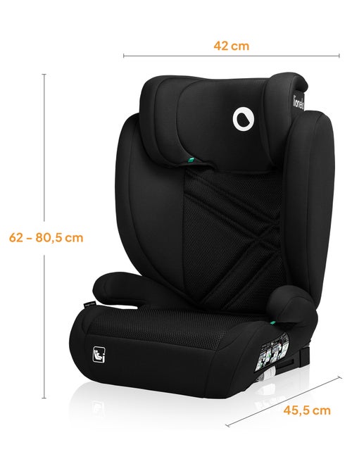 Cadeira auto 100-150cm LIONELO Hugo i-Size - ISOFIX - Grupo 2/3 - Apoio de cabeça com espuma - Kiabi Cadeira auto 100-150cm LIONELO Hugo i-Size - ISOFIX - Grupo 2/3 - Apoio de cabeça com espuma - Kiabi