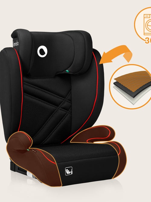 Cadeira auto 100-150cm LIONELO Hugo i-Size - ISOFIX - Grupo 2/3 - Apoio de cabeça com espuma - Kiabi Cadeira auto 100-150cm LIONELO Hugo i-Size - ISOFIX - Grupo 2/3 - Apoio de cabeça com espuma - Kiabi