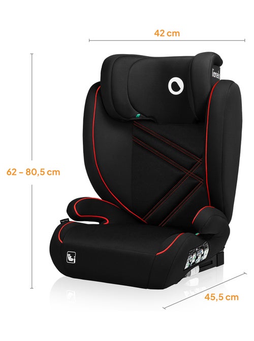 Cadeira auto 100-150cm LIONELO Hugo i-Size - ISOFIX - Grupo 2/3 - Apoio de cabeça com espuma - Kiabi Cadeira auto 100-150cm LIONELO Hugo i-Size - ISOFIX - Grupo 2/3 - Apoio de cabeça com espuma - Kiabi
