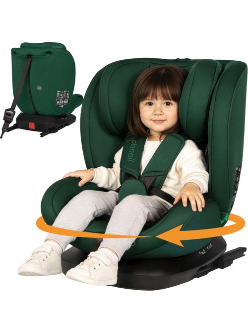 Cadeira Auto 360° LIONELO Bastiaan i-Size - ISOFIX - 40-150 cm - SideProtect - Kiabi