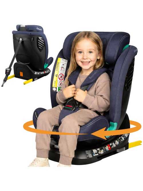 Cadeira Auto 360° LIONELO Bastiaan One i-Size - ISOFIX - 40-150 cm - SideProtect - Kiabi