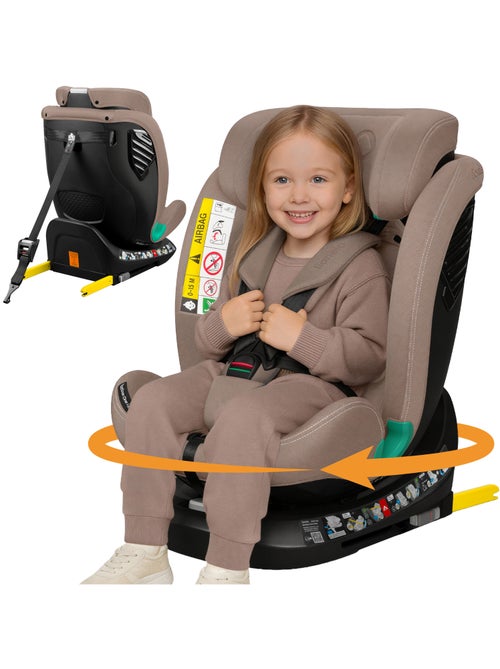 Cadeira Auto 360° LIONELO Bastiaan One i-Size - ISOFIX - 40-150 cm - SideProtect - Kiabi