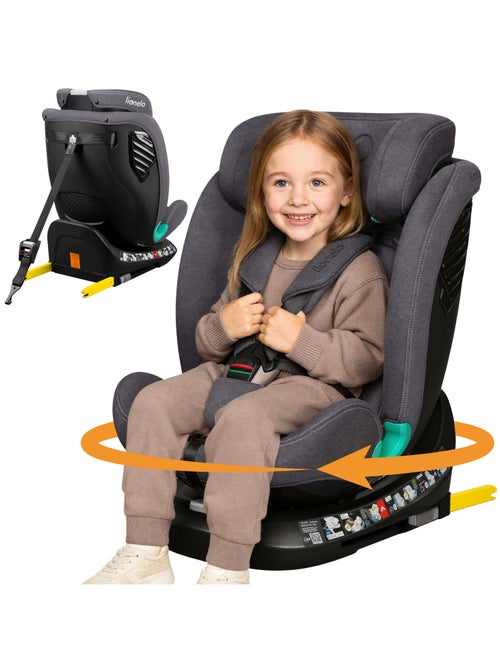 Cadeira Auto 360° LIONELO Bastiaan One i-Size - ISOFIX - 40-150 cm - SideProtect - Kiabi