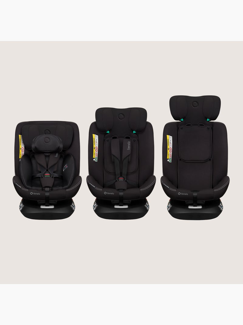 Cadeira Auto 360° LIONELO Bastiaan One i-Size - ISOFIX - 40-150 cm - SideProtect Preto - Kiabi