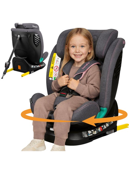 Cadeira Auto 360° LIONELO Bastiaan One i-Size - ISOFIX - 40-150 cm - SideProtect - Kiabi