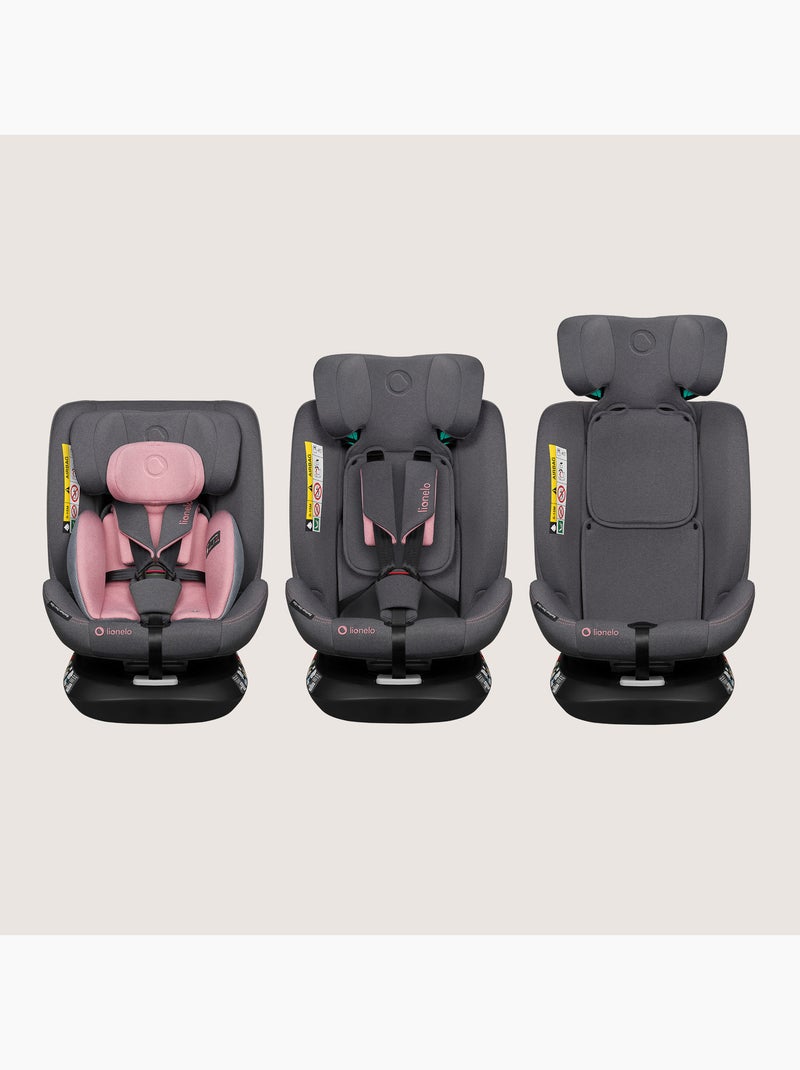 Cadeira Auto 360° LIONELO Bastiaan One i-Size - ISOFIX - 40-150 cm - SideProtect Rosa - Kiabi