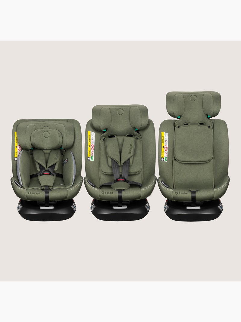 Cadeira Auto 360° LIONELO Bastiaan One i-Size - ISOFIX - 40-150 cm - SideProtect Verde - Kiabi