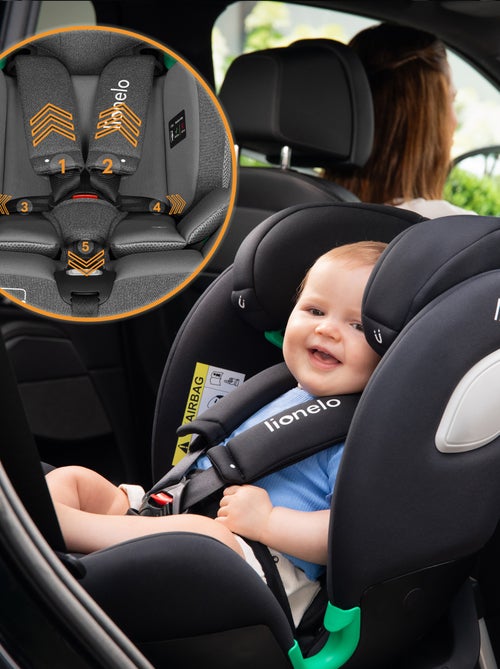Cadeira auto 360° LIONELO Braam Air i-Size – 40-150cm – ISOFIX – Ventoinha integrada – Grupo 0/1/2/3 - Kiabi