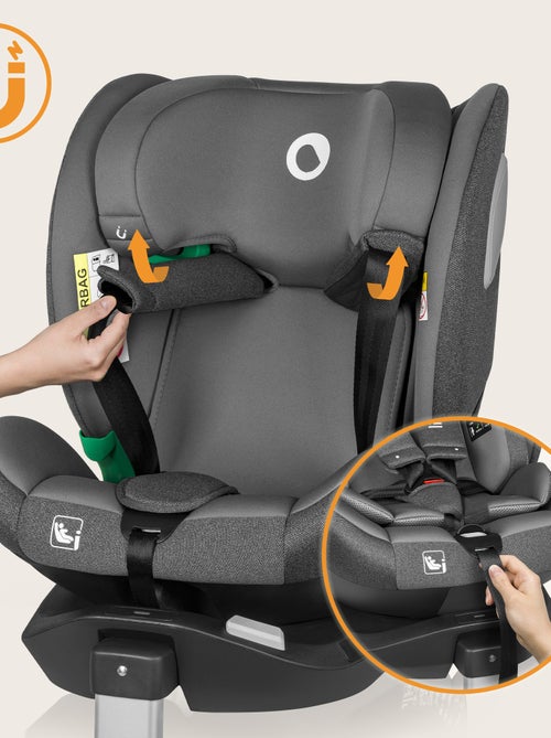 Cadeira auto 360° LIONELO Braam Air i-Size – 40-150cm – ISOFIX – Ventoinha integrada – Grupo 0/1/2/3 - Kiabi