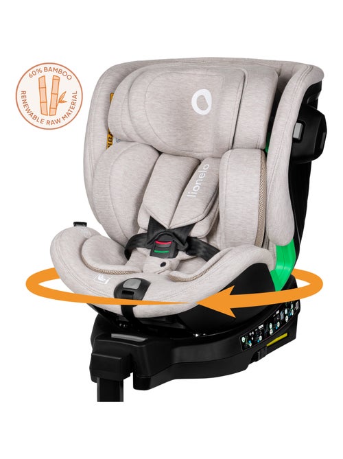 Cadeira auto 360° LIONELO Harmony i-Size - ISOFIX - 60% bambu - 40-150cm - Grupo 0+/1/2/3 - Kiabi
