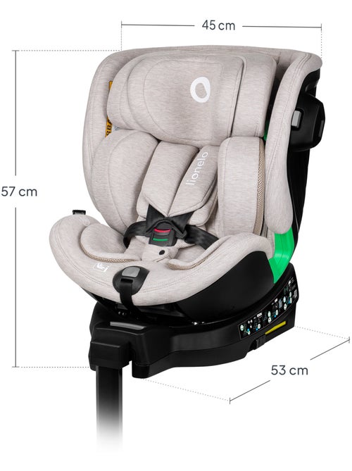 Cadeira auto 360° LIONELO Harmony i-Size - ISOFIX - 60% bambu - 40-150cm - Grupo 0+/1/2/3 - Kiabi