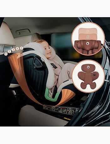 Cadeira auto 360° LIONELO Harmony i-Size - ISOFIX - 60% bambu - 40-150cm - Grupo 0+/1/2/3
