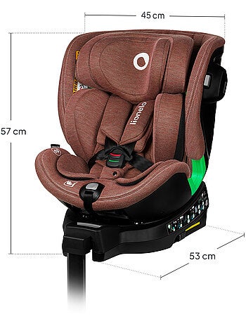 Cadeira auto 360° LIONELO Harmony i-Size - ISOFIX - 60% bambu - 40-150cm - Grupo 0+/1/2/3
