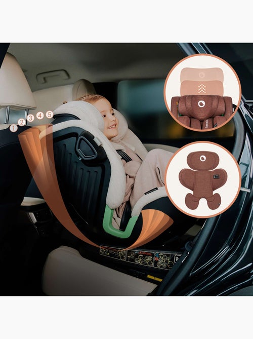 Cadeira auto 360° LIONELO Harmony i-Size - ISOFIX - 60% bambu - 40-150cm - Grupo 0+/1/2/3 - Kiabi