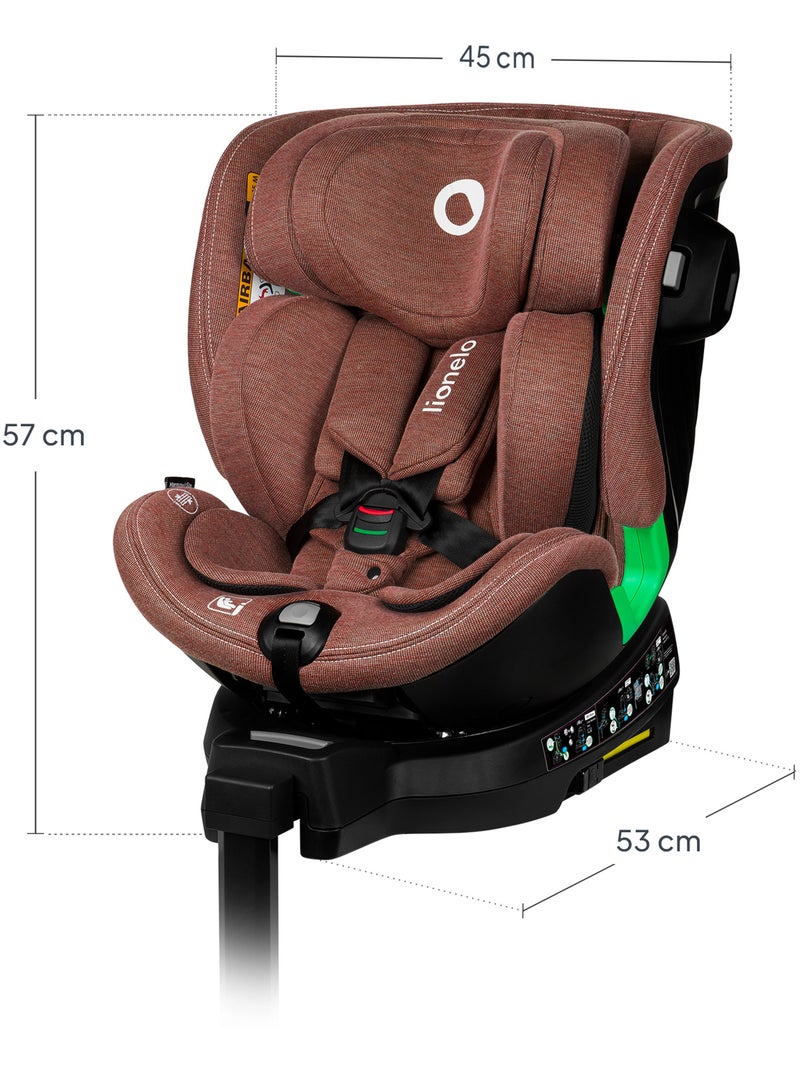 Cadeira auto 360° LIONELO Harmony i-Size - ISOFIX - 60% bambu - 40-150cm - Grupo 0+/1/2/3 Castanho - Kiabi
