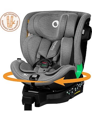 Cadeira auto 360° LIONELO Harmony i-Size - ISOFIX - 60% bambu - 40-150cm - Grupo 0+/1/2/3