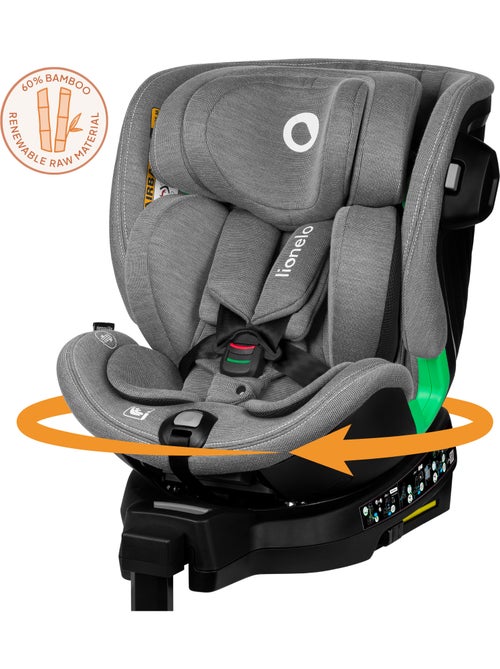 Cadeira auto 360° LIONELO Harmony i-Size - ISOFIX - 60% bambu - 40-150cm - Grupo 0+/1/2/3 - Kiabi