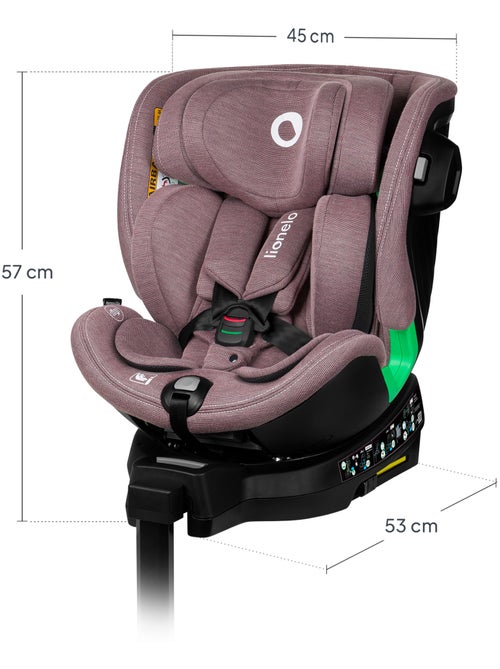 Cadeira auto 360° LIONELO Harmony i-Size - ISOFIX - 60% bambu - 40-150cm - Grupo 0+/1/2/3 - Kiabi