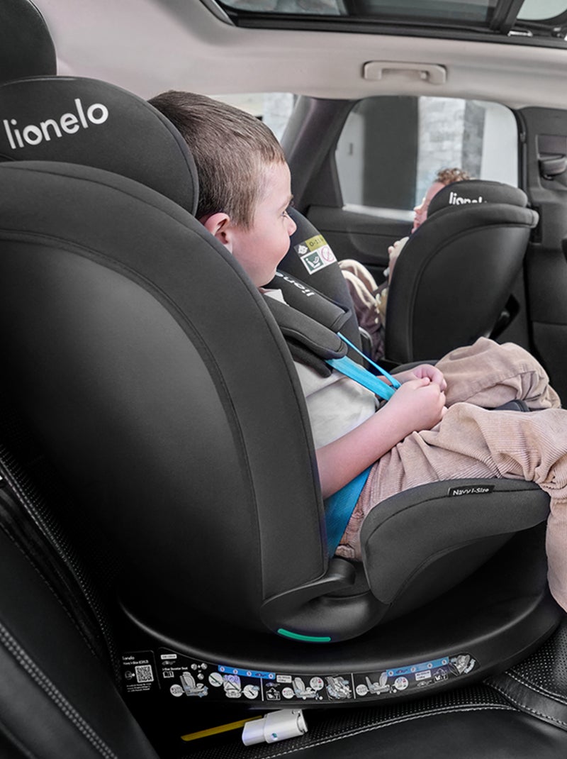 Cadeira auto 360° LIONELO Navy i-Size - ISOFIX - Ventilação da carcaça - 40-150 cm - 0+/1/2/3 Preto Azul - Kiabi