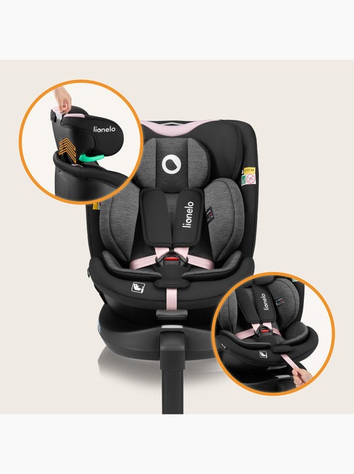 Cadeira auto 360° LIONELO Navy i-Size - ISOFIX - Ventilação da carcaça - 40-150 cm - 0+/1/2/3 - Kiabi