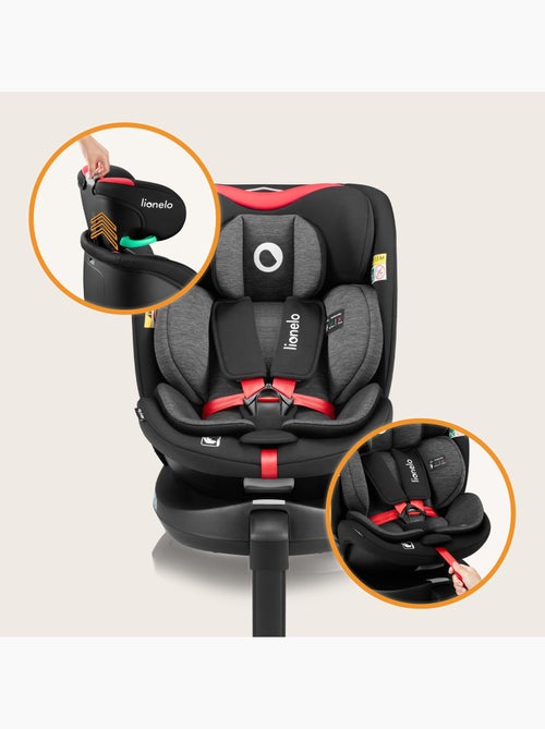 Cadeira auto 360° LIONELO Navy i-Size - ISOFIX - Ventilação da carcaça - 40-150 cm - 0+/1/2/3 - Kiabi
