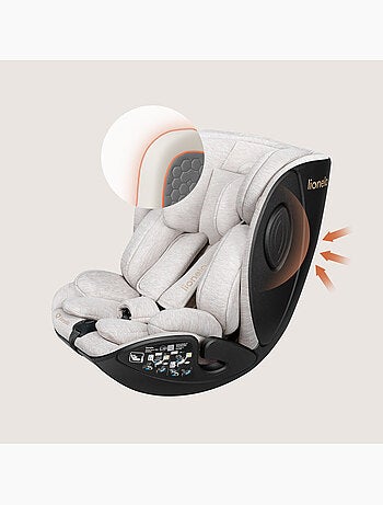 Cadeira auto 40-105 cm LIONELO Moxie Next i-Size - ISOFIX - 0-4 anos - Tecido de bambu