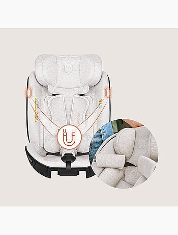 Cadeira auto 40-105 cm LIONELO Moxie Next i-Size - ISOFIX - 0-4 anos - Tecido de bambu