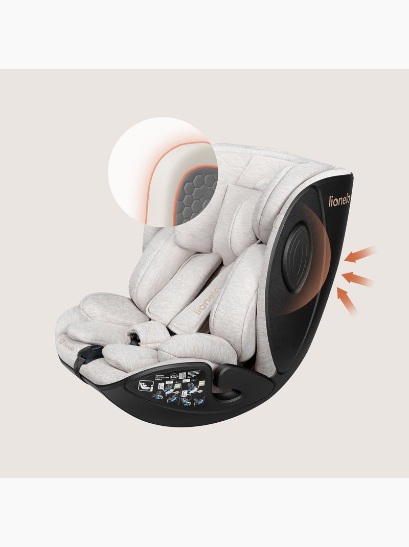 Cadeira auto 40-105 cm LIONELO Moxie Next i-Size - ISOFIX - 0-4 anos - Tecido de bambu Bege - Kiabi
