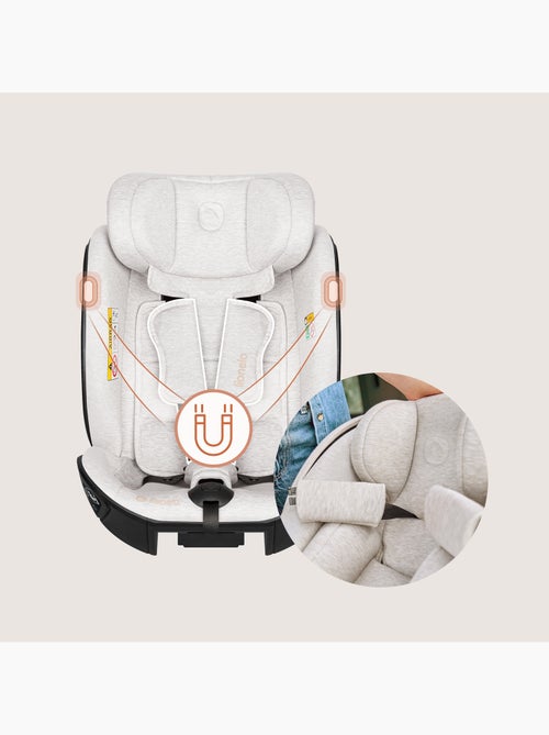 Cadeira auto 40-105 cm LIONELO Moxie Next i-Size - ISOFIX - 0-4 anos - Tecido de bambu - Kiabi