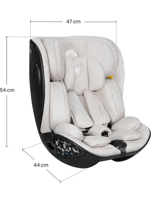 Cadeira auto 40-105 cm LIONELO Moxie Next i-Size - ISOFIX - 0-4 anos - Tecido de bambu - Kiabi