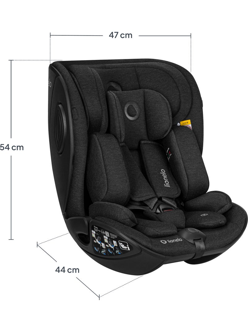 Cadeira auto 40-105 cm LIONELO Moxie Next i-Size - ISOFIX - 0-4 anos - Tecido de bambu Preto - Kiabi