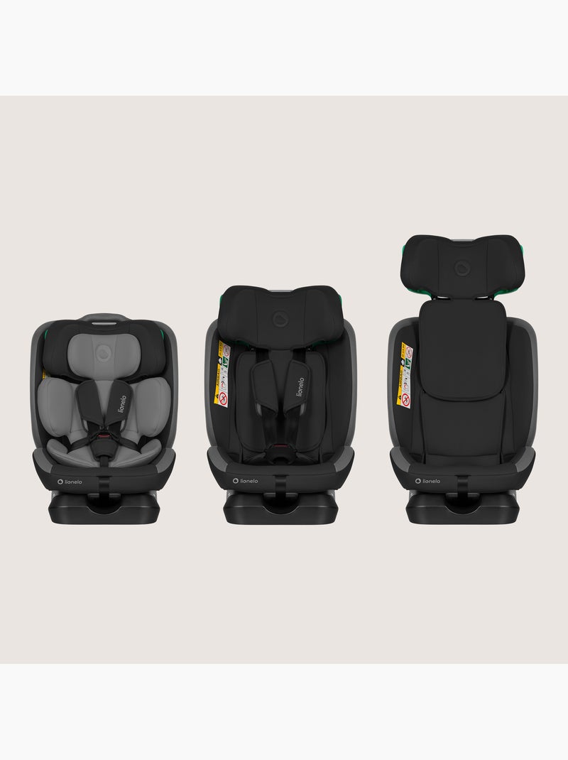 Cadeira auto 40-150 cm LIONELO Aart i-Size - Ajuste da inclinação - Grupo 0+/1/2/3 Cinza-preto - Kiabi