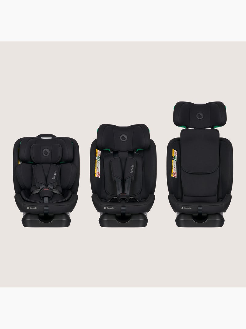 Cadeira auto 40-150 cm LIONELO Aart i-Size - Ajuste da inclinação - Grupo 0+/1/2/3 Preto Preto - Kiabi