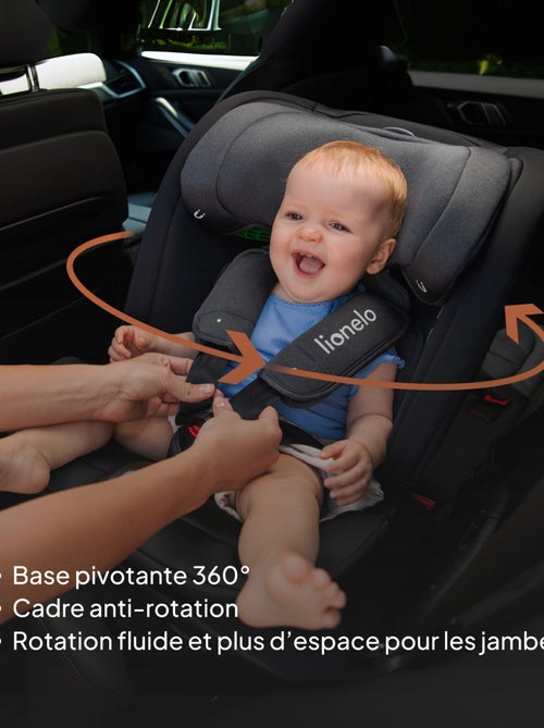 Cadeira auto 40-150 cm LIONELO Bastiaan RWF i-Size – Base giratória 360° – ISOFIX – Grupo 0/1/2/3 - Kiabi