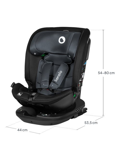 Cadeira auto 40-150 cm LIONELO Bastiaan RWF i-Size – Base giratória 360° – ISOFIX – Grupo 0/1/2/3 - Kiabi
