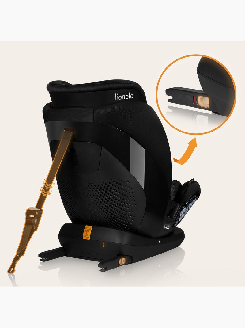 Cadeira auto 76-150cm LIONELO Lavender i-Size - ISOFIX - Ventilação - Grupo 1/2/3 Preto - Kiabi