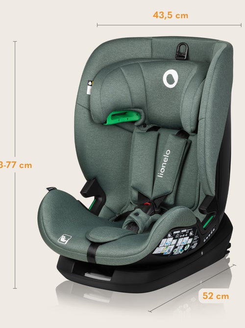 Cadeira auto 76-150cm LIONELO Lavender i-Size - ISOFIX - Ventilação - Grupo 1/2/3 - Kiabi