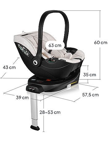 Cadeira Auto com Base 360° LIONELO Moxie i-Size Set - ISOFIX - Bambu - 40-87 cm
