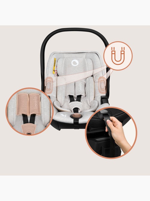 Cadeira Auto com Base 360° LIONELO Moxie i-Size Set - ISOFIX - Bambu - 40-87 cm - Kiabi