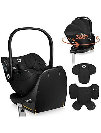 Cadeira Auto com Base 360° LIONELO Moxie i-Size Set - ISOFIX - Bambu - 40-87 cm
