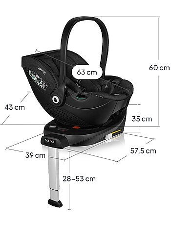 Cadeira Auto com Base 360° LIONELO Moxie i-Size Set - ISOFIX - Bambu - 40-87 cm