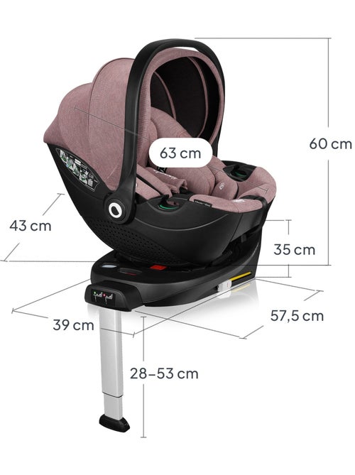 Cadeira Auto com Base 360° LIONELO Moxie i-Size Set - ISOFIX - Bambu - 40-87 cm - Kiabi